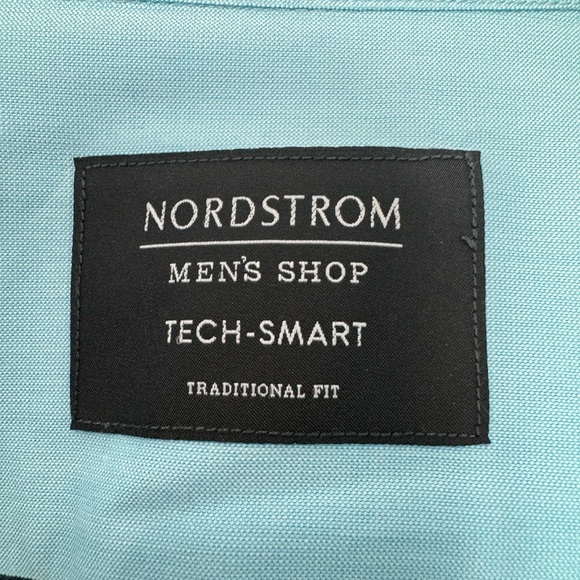 Nordstrom Men's Tech Smart Traditional Fit Dress Shirt - Size 18 - Picture 3 of 5